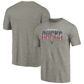 Milwaukee Bucks Freedom Tri-Blend T-Shirt Gray