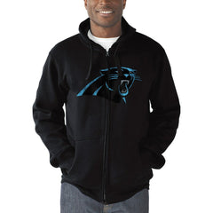 Carolina Panthers G-III Sports by Carl Banks Primary Logo Full-Zip Hoodie - Black - NFL