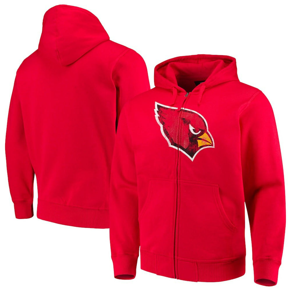 Arizona Cardinals G-III Sports by Carl Banks Primary Logo Full-Zip Hoodie - Cardinal - NFL