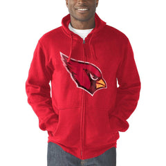 Arizona Cardinals G-III Sports by Carl Banks Primary Logo Full-Zip Hoodie - Cardinal - NFL