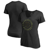 Washington Wizards Women's Liberty V-Neck T-Shirt Black