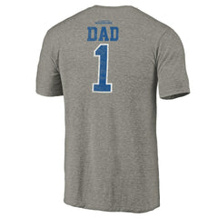 Golden State Warriors Greatest Dad Tri-Blend T-Shirt Gray