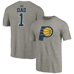 Indiana Pacers Greatest Dad Tri-Blend T-Shirt Gray