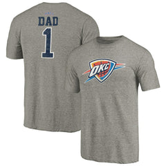 Oklahoma City Thunder Greatest Dad Tri-Blend T-Shirt Gray