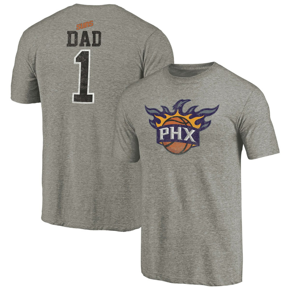 Phoenix Suns Greatest Dad Tri-Blend T-Shirt Gray