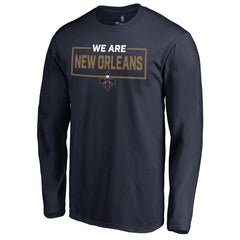 New Orleans Pelicans We Are Iconic Collection Long Sleeve T-Shirt Navy