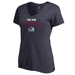 Colorado Avalanche Women's Iconic Collection V-Neck T-Shirt - Navy | NHL near me
