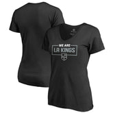 Los Angeles Kings Women's Iconic Collection V-Neck T-Shirt - Black | NHL Clearance