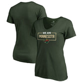Minnesota Wild Women's Iconic Collection V-Neck T-Shirt - Green | NHL near me