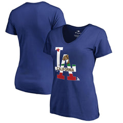 Los Angeles Dodgers Women's Hometown Collection Cali Flag T-Shirt Sale