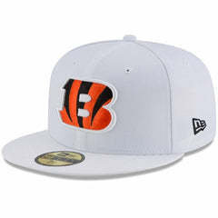 Cincinnati Bengals New Era Omaha 59FIFTY Fitted Hat - White - NFL