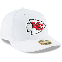 Kansas City Chiefs New Era Omaha Low Profile 59FIFTY Fitted Hat - White - NFL