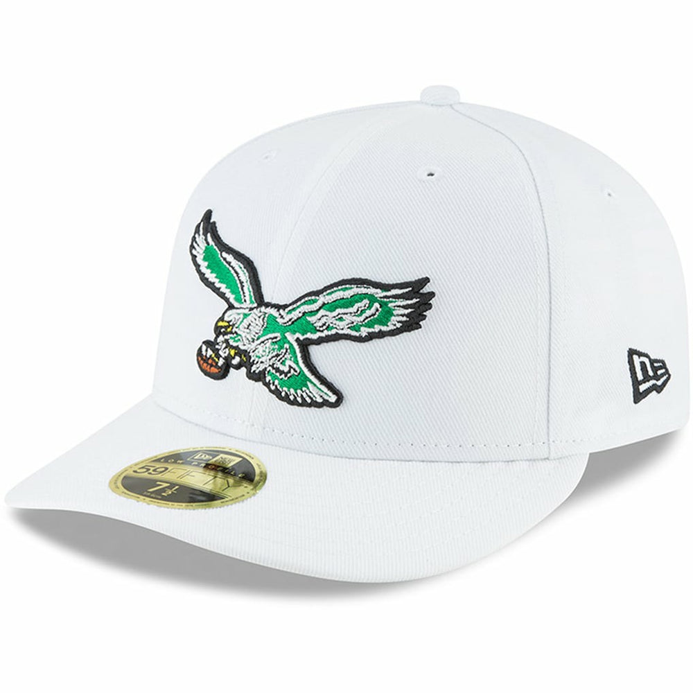 Philadelphia Eagles New Era Omaha Low Profile 59FIFTY Fitted Hat - White - NFL