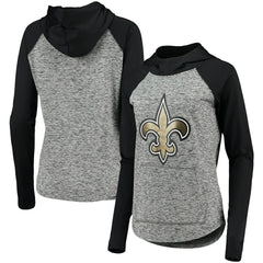New Orleans Saints G-III 4Her by Carl Banks Women's Championship Ring Pullover Hoodie - Heathered Gray/Black - NFL