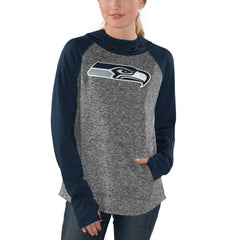 Seattle Seahawks G-III 4Her by Carl Banks Women's Championship Ring Pullover Hoodie - Heathered Gray/College Navy - NFL