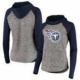 Tennessee Titans G-III 4Her by Carl Banks Women's Championship Ring Pullover Hoodie - Heathered Gray/Navy - NFL