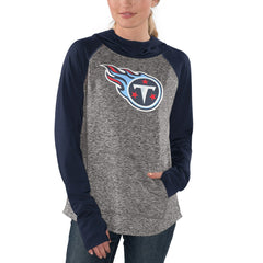Tennessee Titans G-III 4Her by Carl Banks Women's Championship Ring Pullover Hoodie - Heathered Gray/Navy - NFL