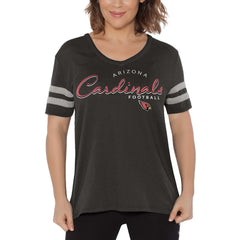 Arizona Cardinals Touch Women's Triple Play V-Neck T-Shirt - Black - NFL
