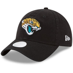 Jacksonville Jaguars New Era Women's Core Classic Primary 9TWENTY Adjustable Hat - Black - NFL