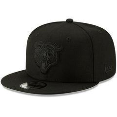 Chicago Bears New Era Black On Black 9FIFTY Adjustable Hat - Black - NFL