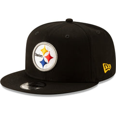 Pittsburgh Steelers New Era Basic 9FIFTY Adjustable Snapback Hat - Black - NFL