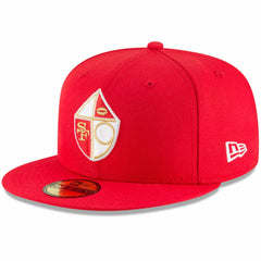 San Francisco 49ers New Era Omaha Throwback 59FIFTY Fitted Hat - Scarlet - NFL