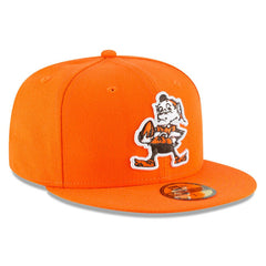 Cleveland Browns New Era Omaha Brownie The Elf Throwback 59FIFTY Fitted Hat - Orange - NFL