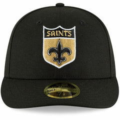 New Orleans Saints New Era Omaha Throwback Low Profile 59FIFTY Fitted Hat - Black - NFL