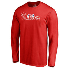 Philadelphia Phillies Team Wordmark Long Sleeve T-Shirt for sale