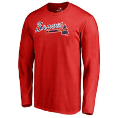 Atlanta Braves Team Wordmark Long Sleeve T-Shirt Discount