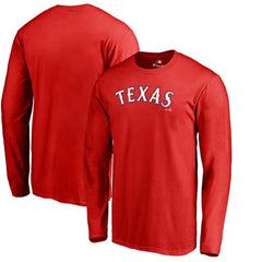 Texas Rangers Team Wordmark Long Sleeve T-Shirt Near Me