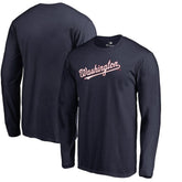 Washington Nationals Team Wordmark Long Sleeve T-Shirt Online