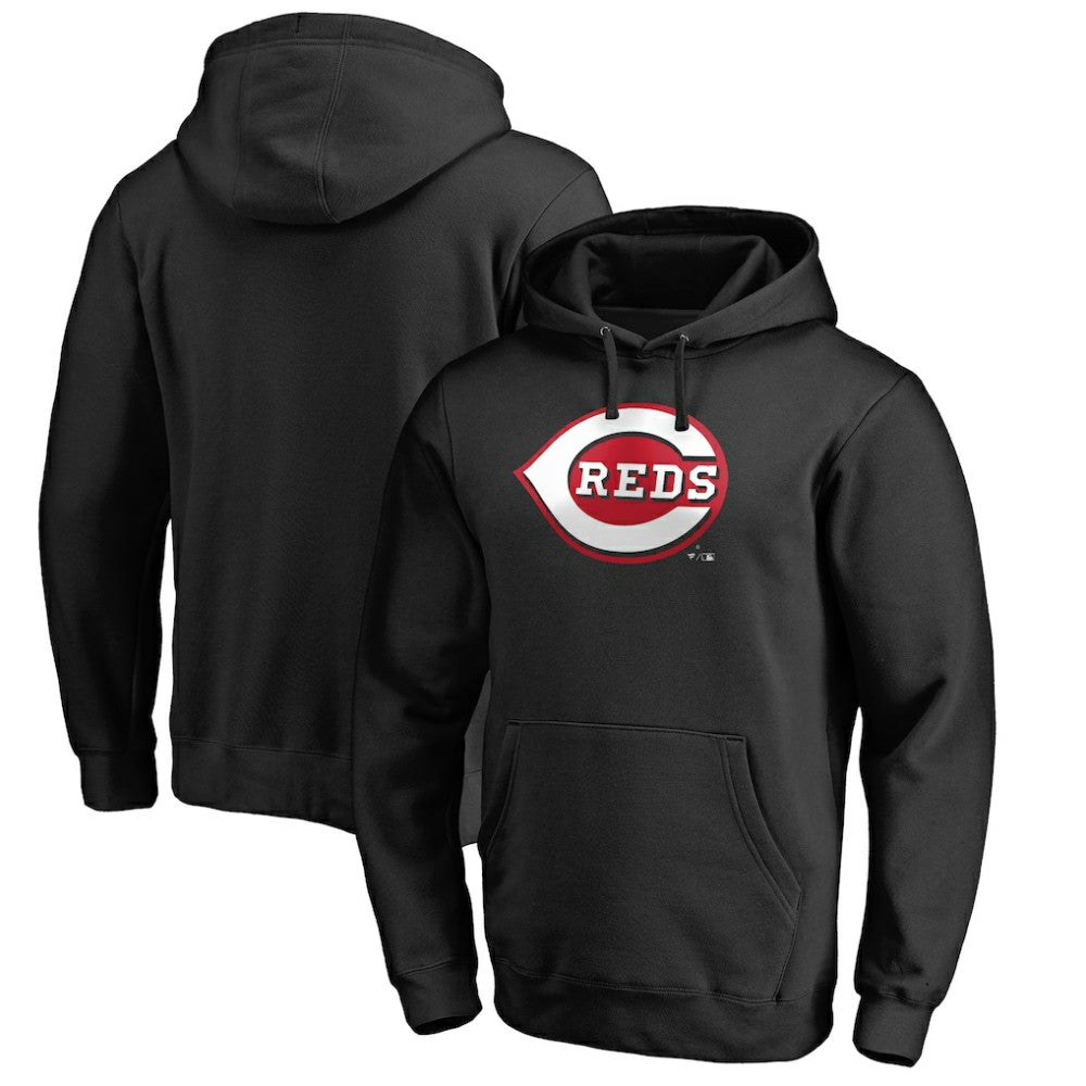 Cincinnati Reds Official Wordmark Fitted Pullover Hoodie Discount