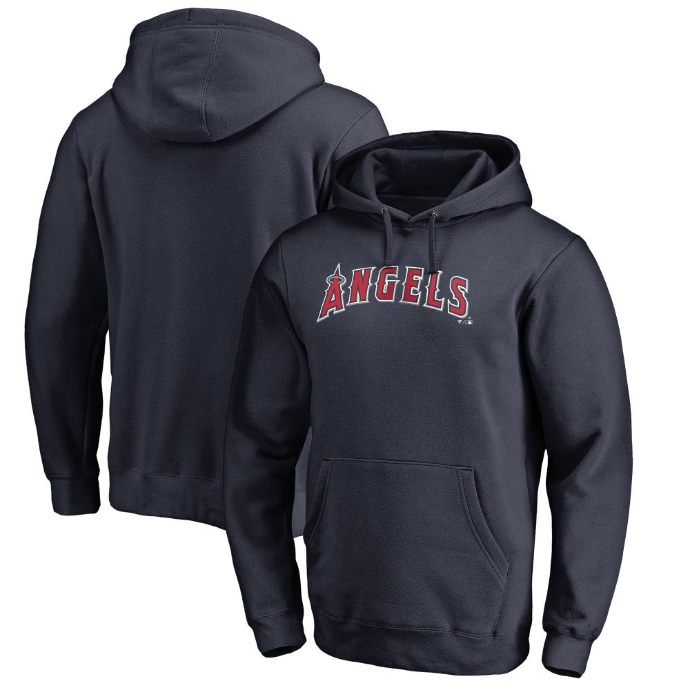 Los Angeles Angels Official Wordmark Fitted Pullover Hoodie Near Me