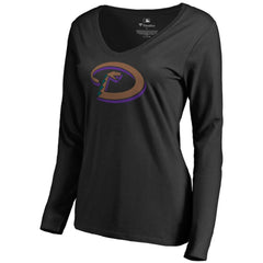 Arizona Diamondbacks Women's Cooperstown Collection Forbes Long Sleeve V-Neck T-Shirt Near Me
