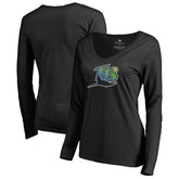 Tampa Bay Rays Women's Cooperstown Collection Forbes Long Sleeve V-Neck T-Shirt for sale