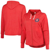 Washington Nationals Soft as a Grape Women's Plus Size Full-Zip Lightweight Hoodie Top Sale