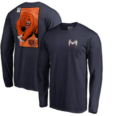 Chicago Bears Midway Monster Long Sleeve T-Shirt - Navy - NFL