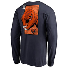 Chicago Bears Midway Monster Long Sleeve T-Shirt - Navy - NFL