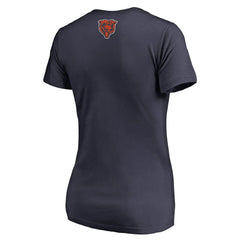 Chicago Bears Women's Monsters V-Neck T-Shirt - Navy - NFL