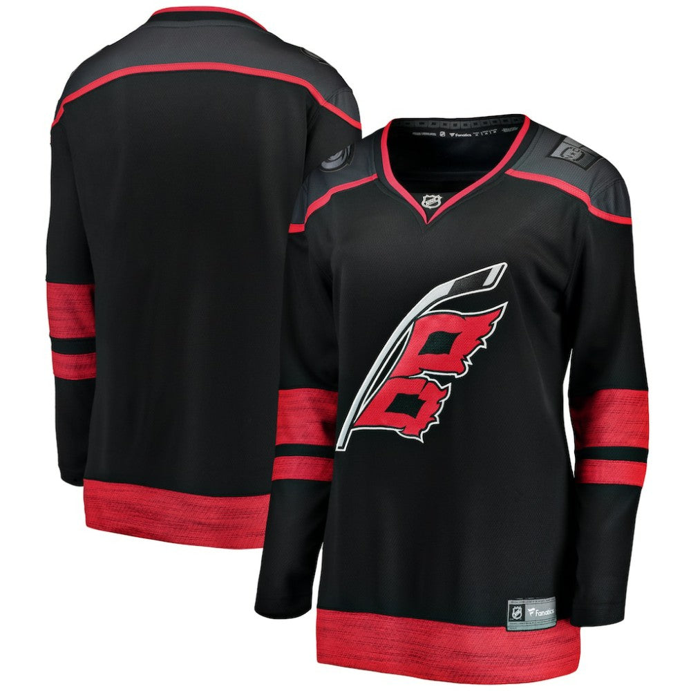 Carolina Hurricanes Fanatics Women's Home Breakaway Jersey - Black | Fanatics Lifestyle