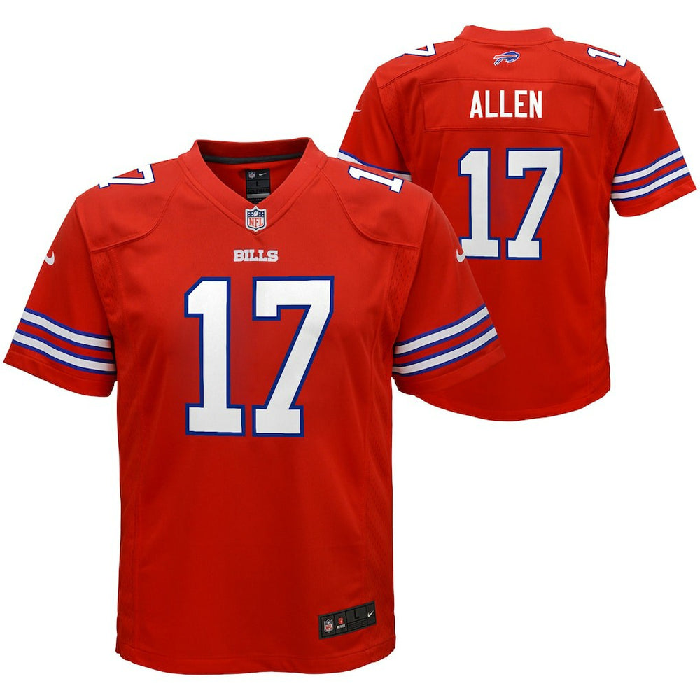 Josh Allen Buffalo Bills Youth Game Jersey - Red - Nike