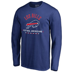 Buffalo Bills Futbol Americano Long Sleeve T-Shirt - Royal - NFL