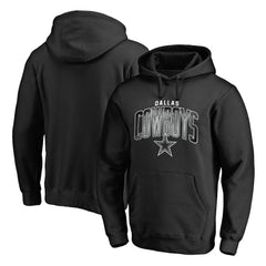 Dallas Cowboys Arch Smoke Pullover Hoodie - Black - NFL