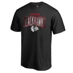 Chicago Blackhawks Arch Smoke T-Shirt - Black | NHL discount