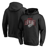 Detroit Red Wings Arch Smoke Pullover Hoodie - Black | NHL Lifestyle