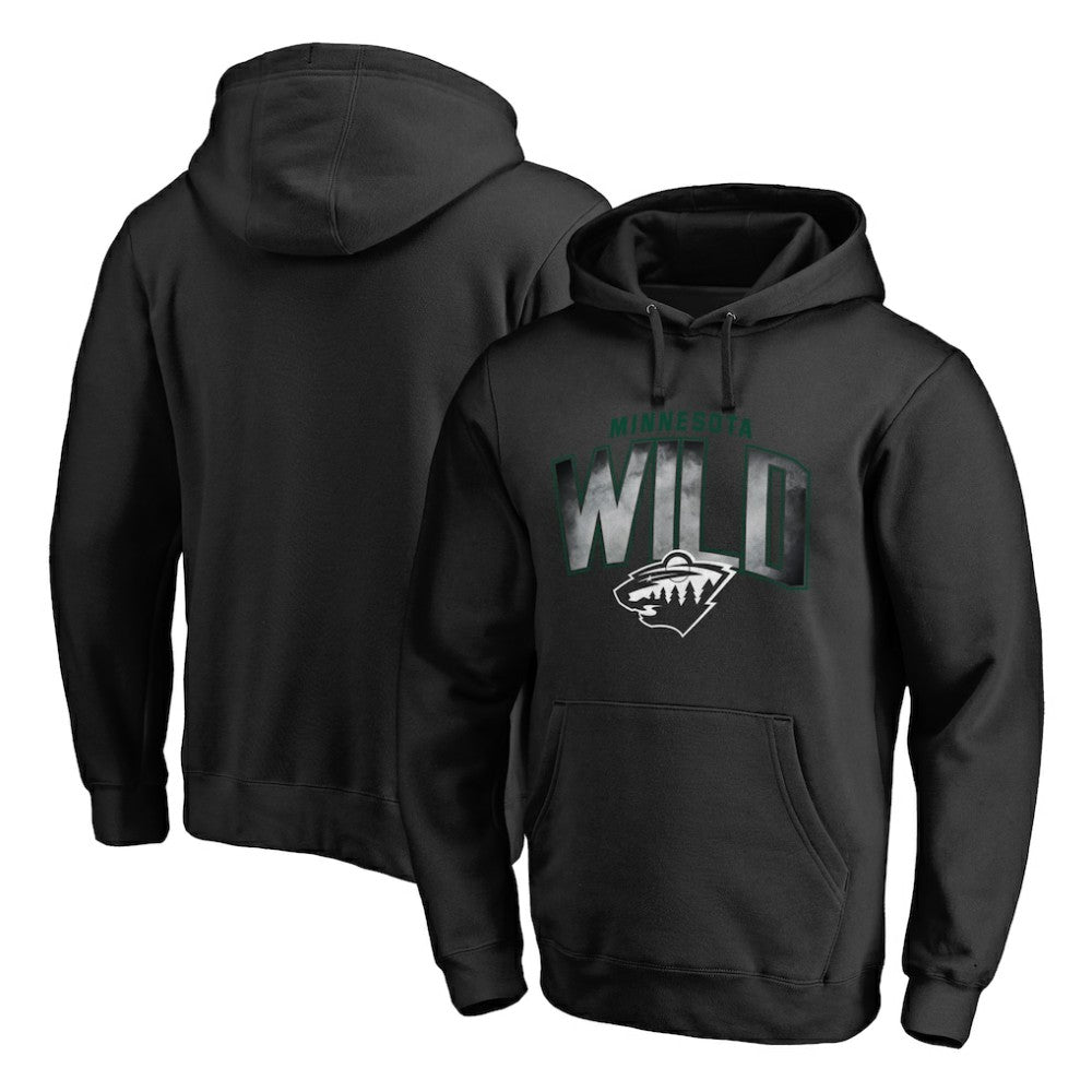 Minnesota Wild Arch Smoke Pullover Hoodie - Black | NHL discount