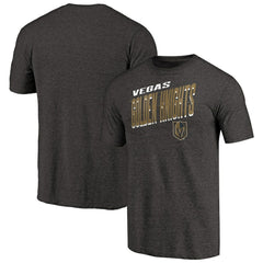 Vegas Golden Knights Slant Strike Tri-Blend T-Shirt - Black | NHL on sale