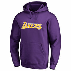 LeBron James Los Angeles Lakers Sidesweep Name & Number Pullover Hoodie Purple