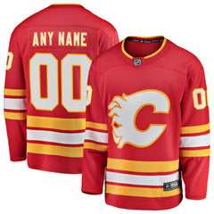 Calgary Flames Fanatics Home Breakaway Custom Jersey - Red | Fanatics Lifestyle